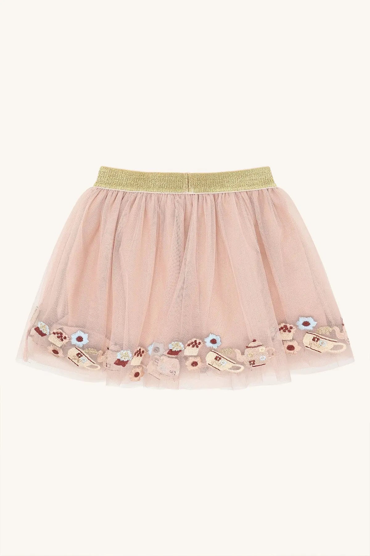 Hust & Claire Tüllrock Rosa Mädchen Stickerei Mokkini Kindermode Rock