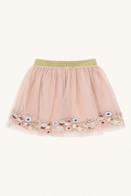 Hust & Claire Tüllrock Rosa Mädchen Stickerei Mokkini Kindermode Rock