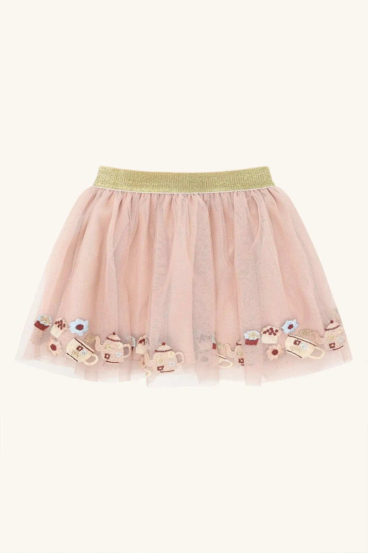 Hust & Claire Tüllrock Rosa Mädchen Stickerei Mokkini Kindermode Rock