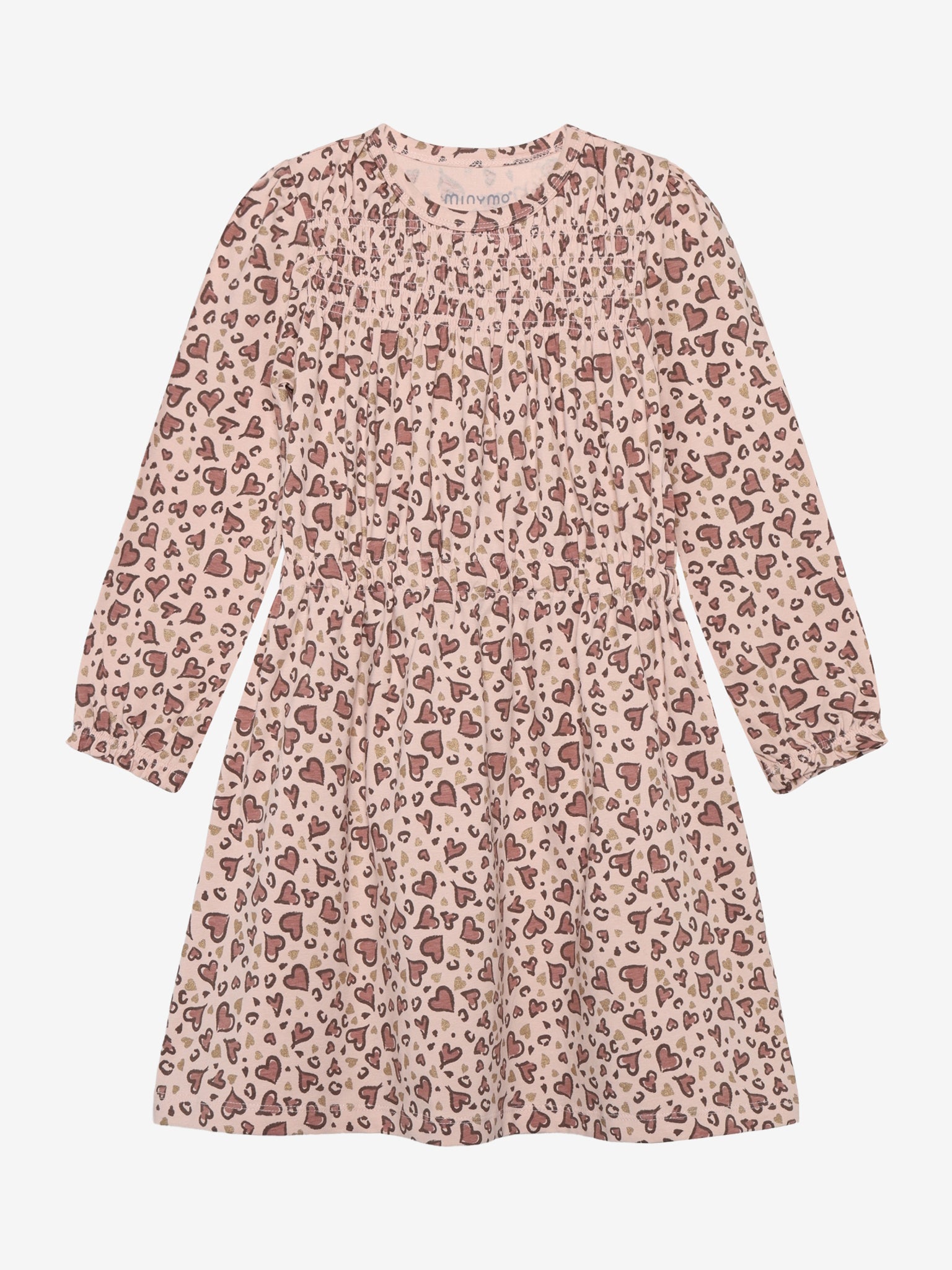 Minymo Mädchen Kleid mit Herzchenmuster