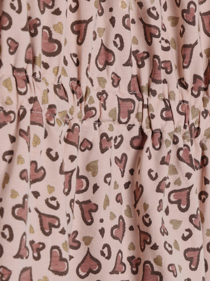 Minymo Mädchen Kleid mit Herzchenmuster
