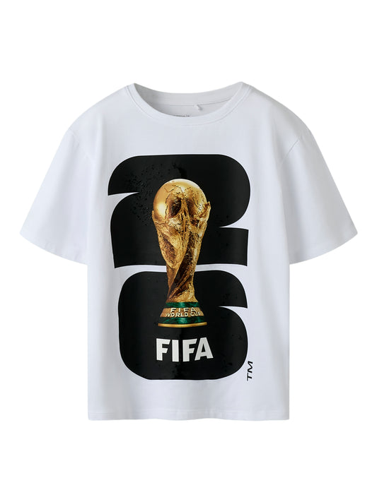 name it Jungen T-Shirt FIFA 26 weiß Print