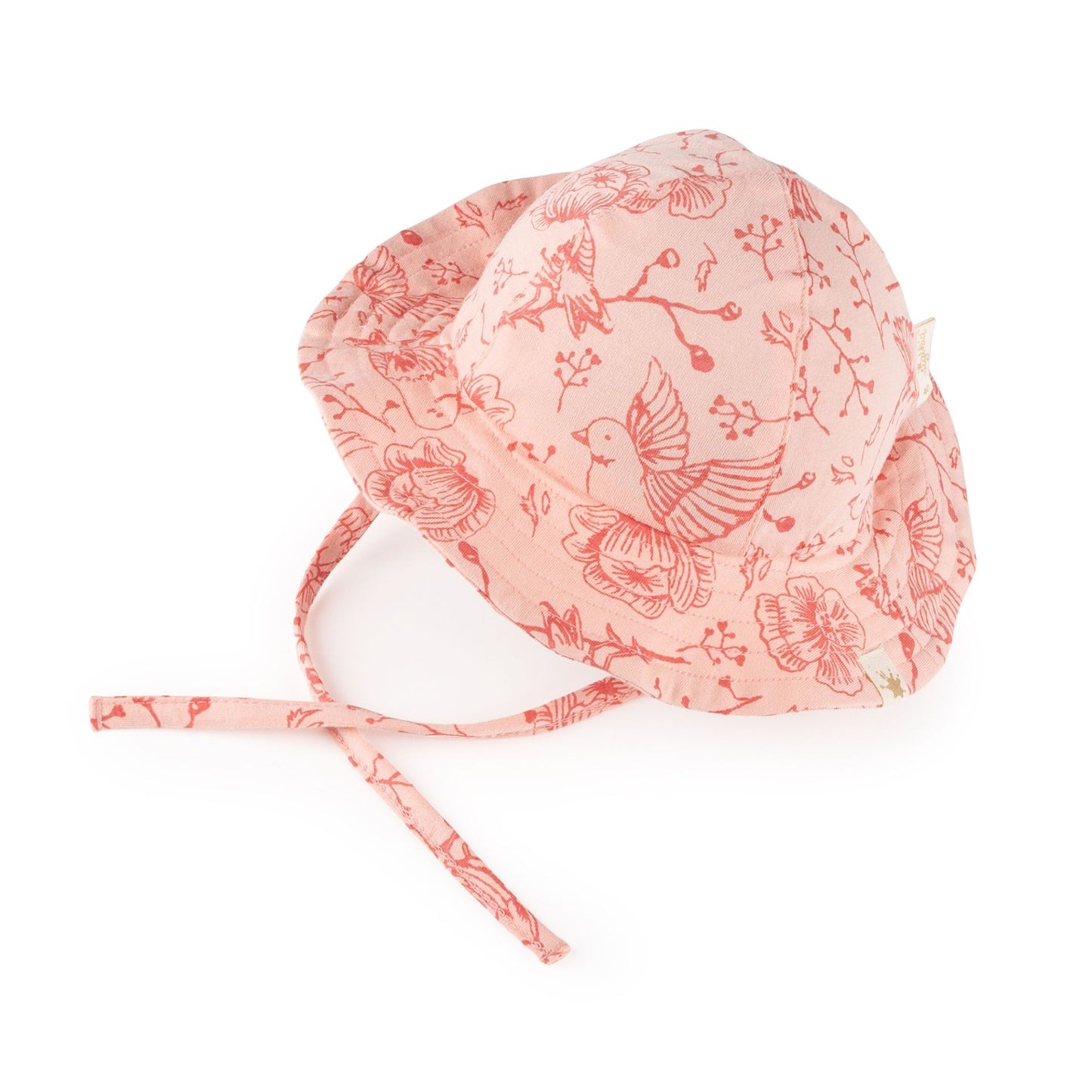 Sigikid Baby Sonnenhut Rosa mit Vögelchen & Blumen
