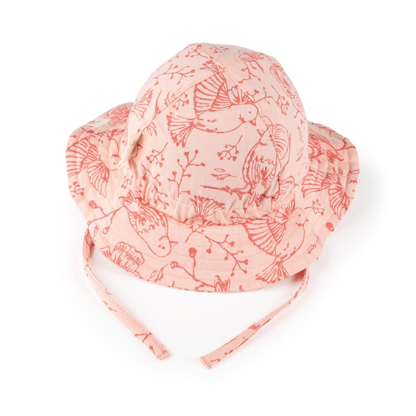 Sigikid Baby Sonnenhut Rosa mit Vögelchen & Blumen