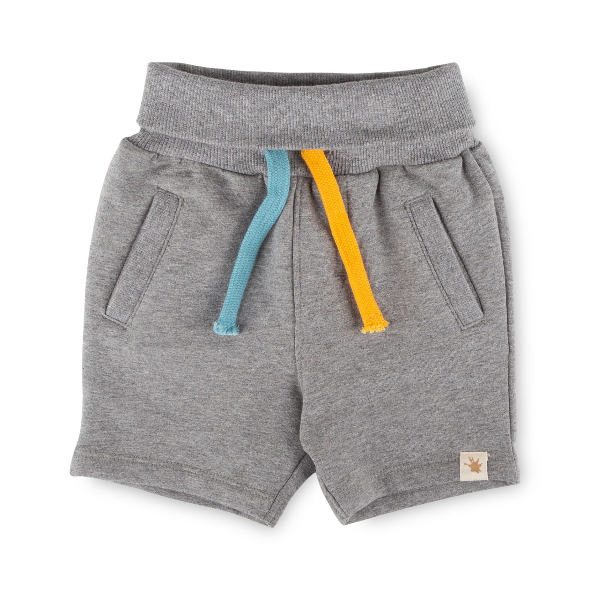 Sigikid Baby Sweatbermuda Grau mit bunten Kordeln