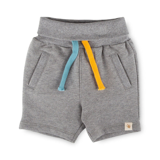Sigikid Baby Sweatbermuda Grau mit bunten Kordeln