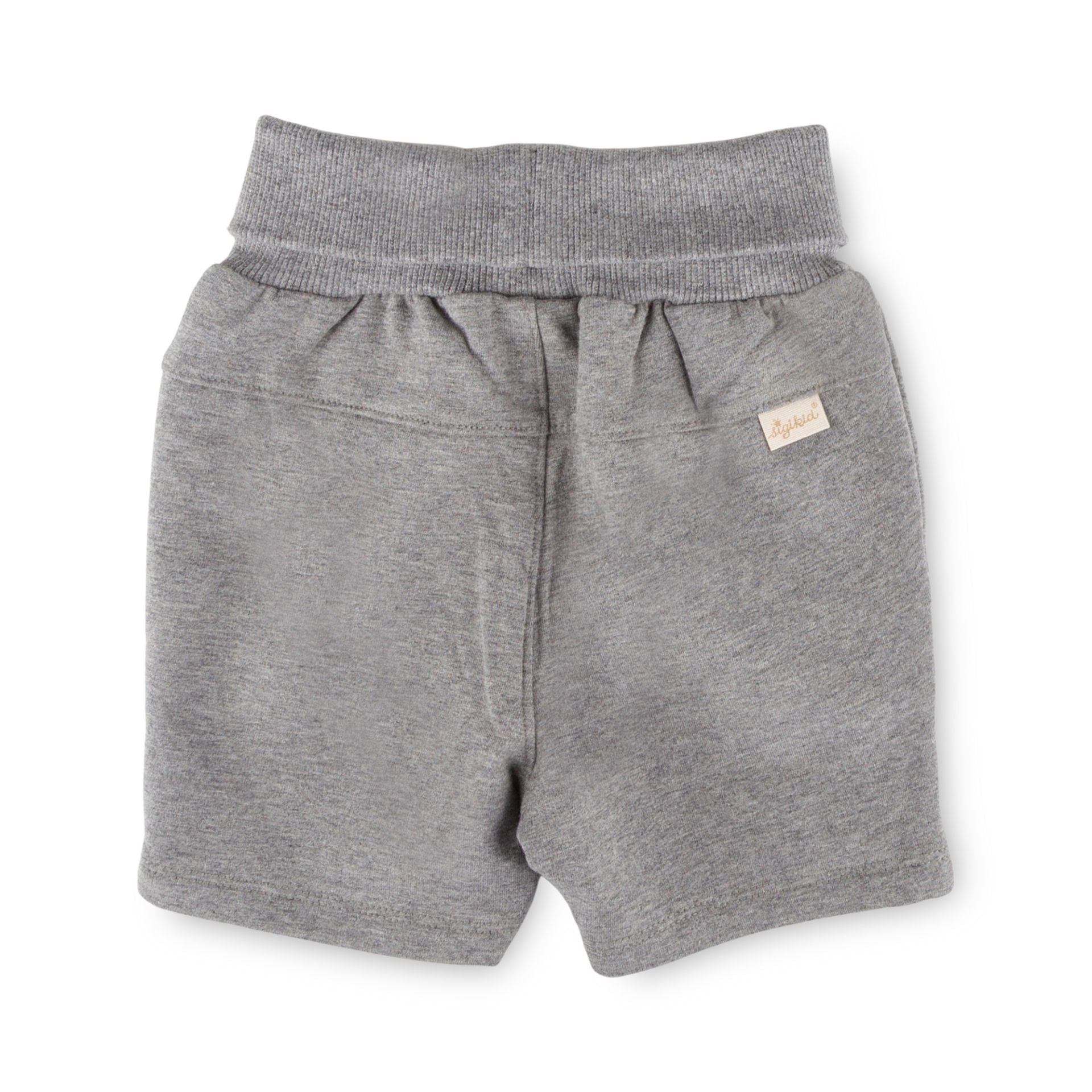 Sigikid Baby Sweatbermuda Grau mit bunten Kordeln