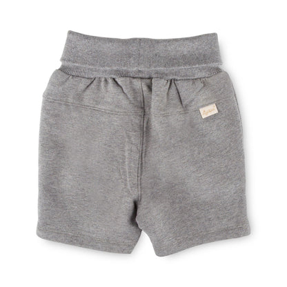 Sigikid Baby Sweatbermuda Grau mit bunten Kordeln