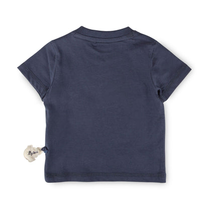 Sigikid Baby T-Shirt Marine mit Oktopus-Motiv