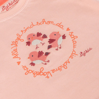 Sigikid Baby T-Shirt Rosa mit Vögelchen-Motiv