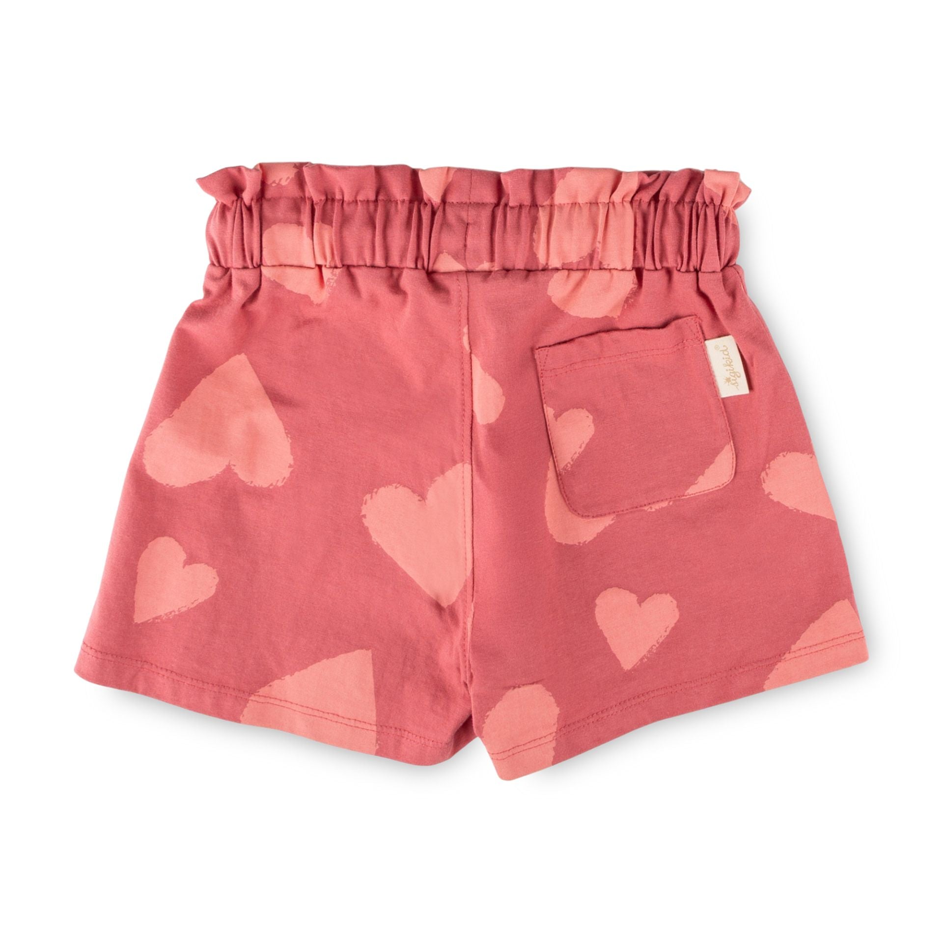 Sigikid Mini Shorts Altrosa mit Herz-Muster