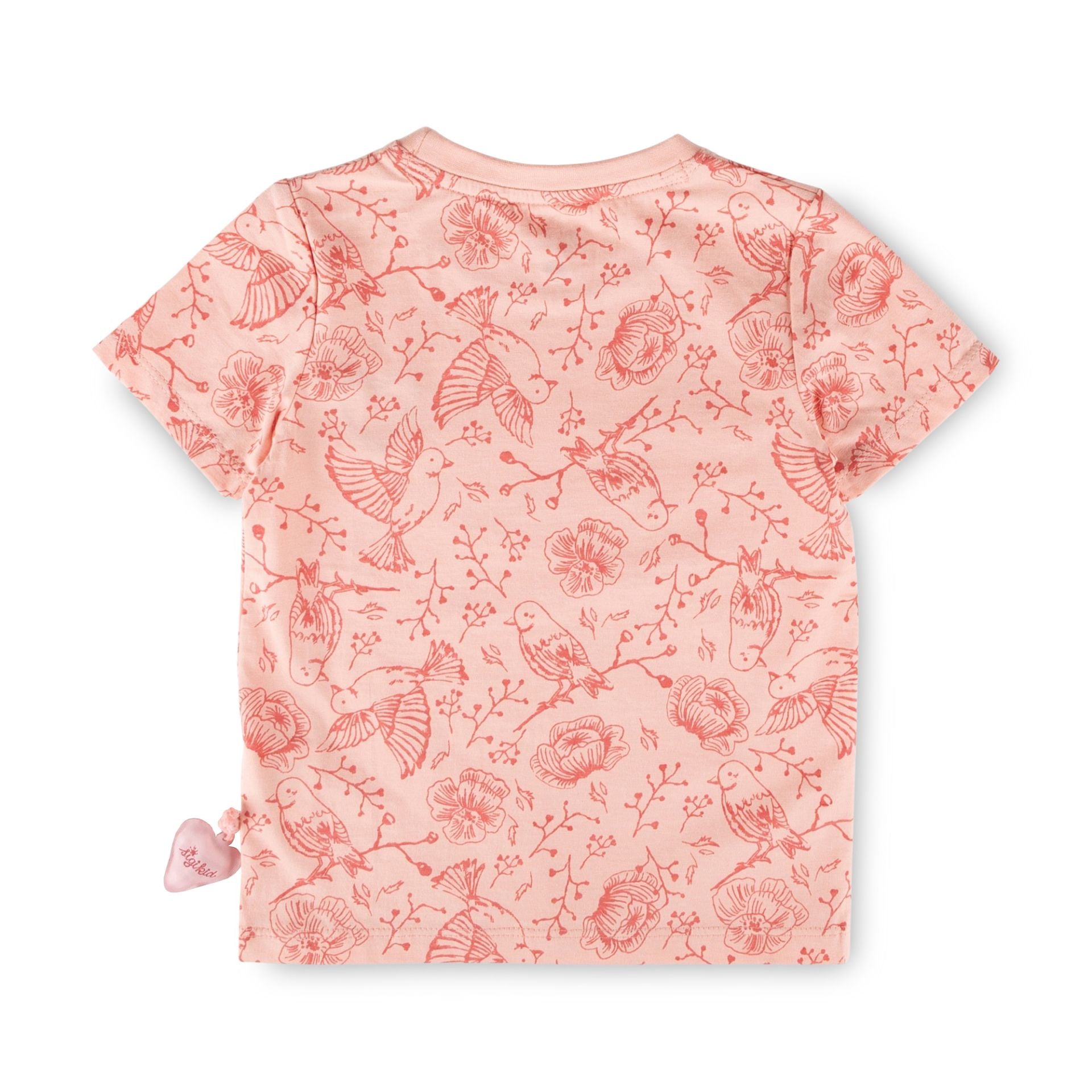 Sigikid Mini T-Shirt Rosa mit Vögelchen & Herz