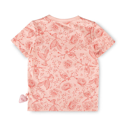 Sigikid Mini T-Shirt Rosa mit Vögelchen & Herz
