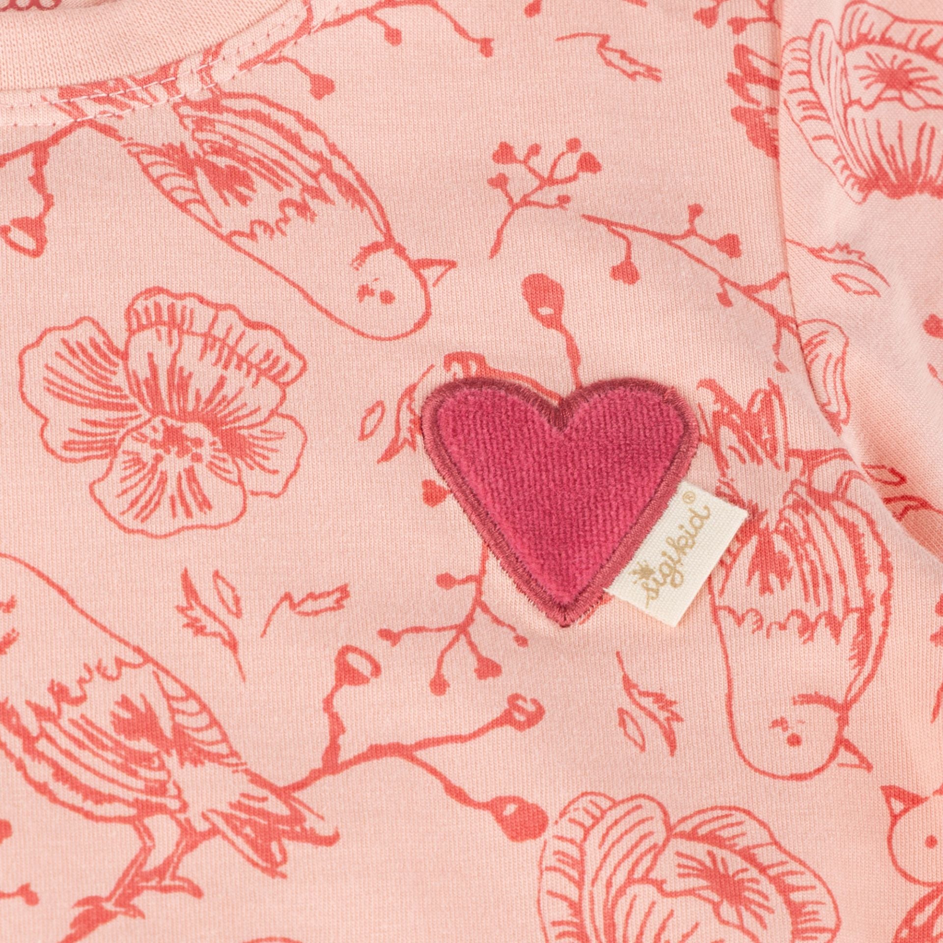 Sigikid Mini T-Shirt Rosa mit Vögelchen & Herz