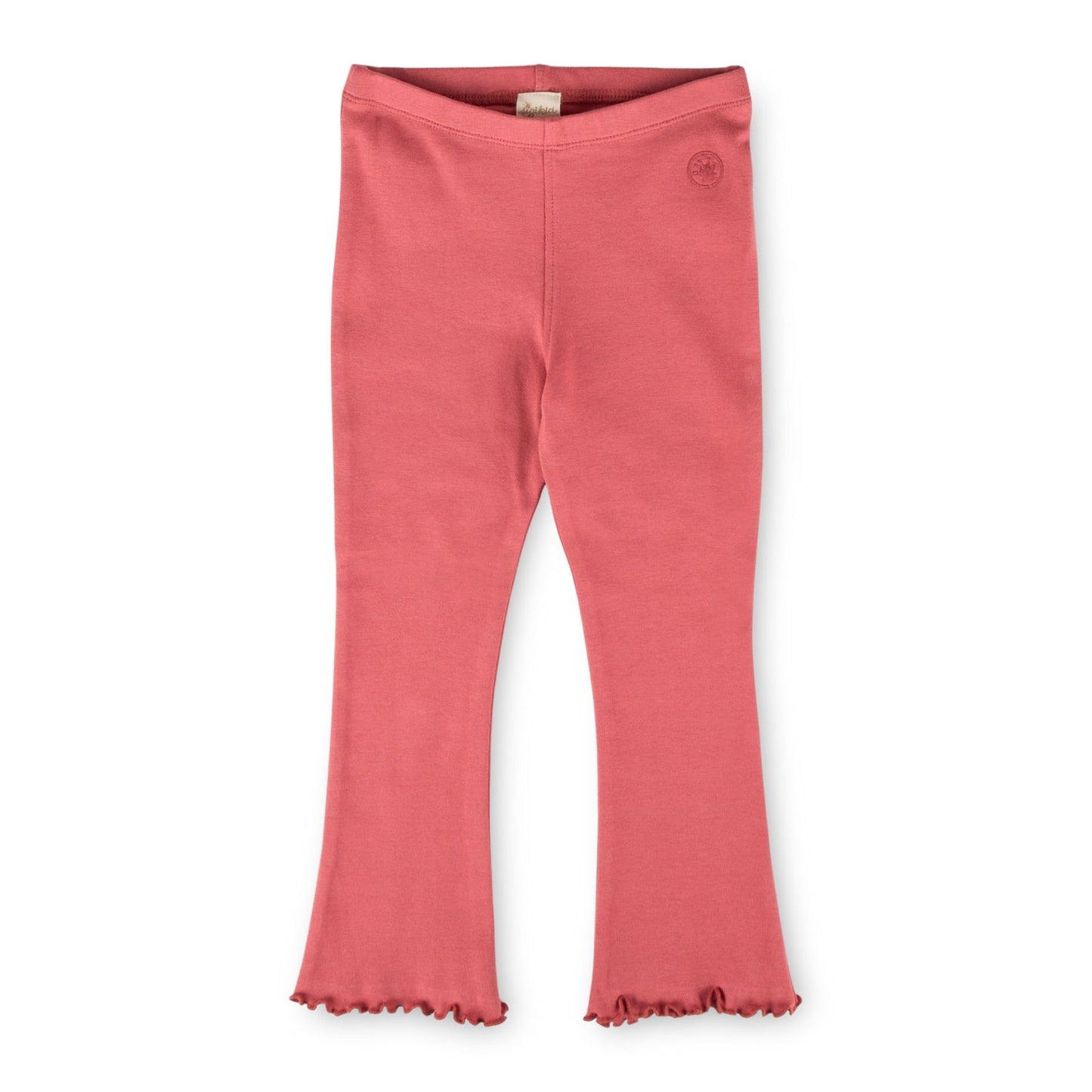 Sigikid Mini Bootcut Leggings Altrosa mit Rüschensaum