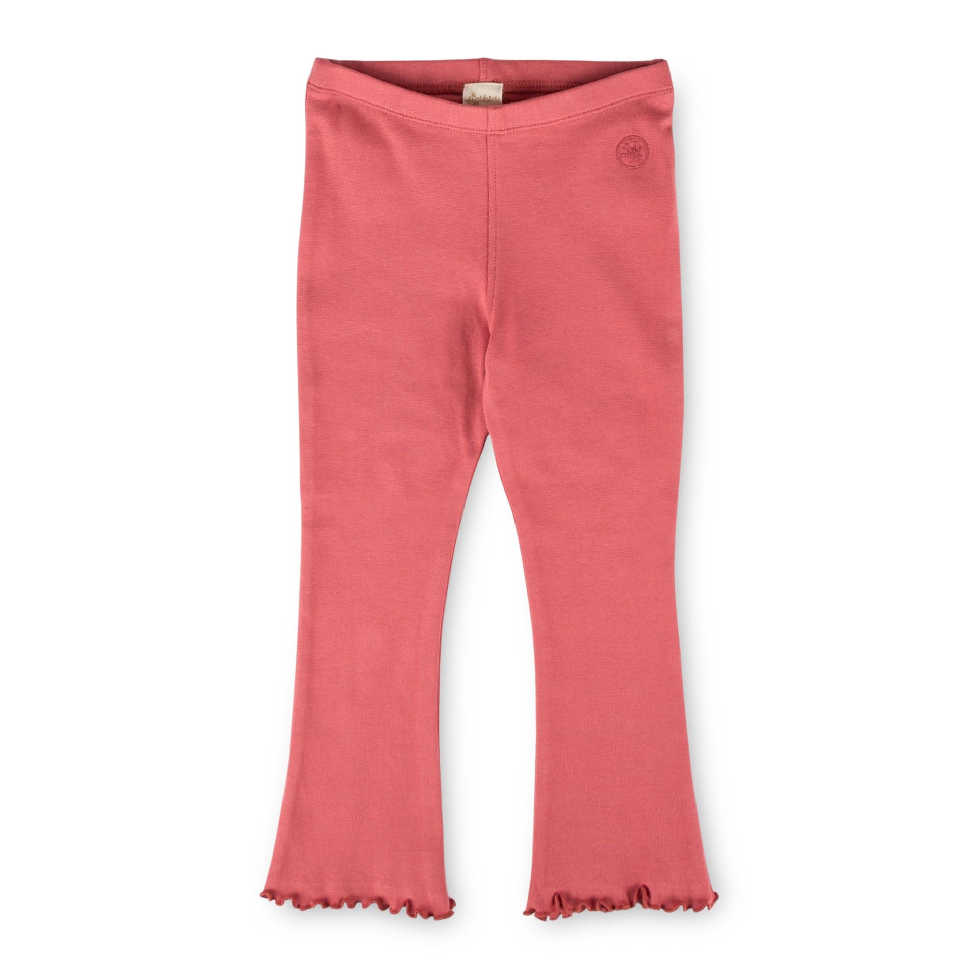 Sigikid Mini Bootcut Leggings Altrosa mit Rüschensaum