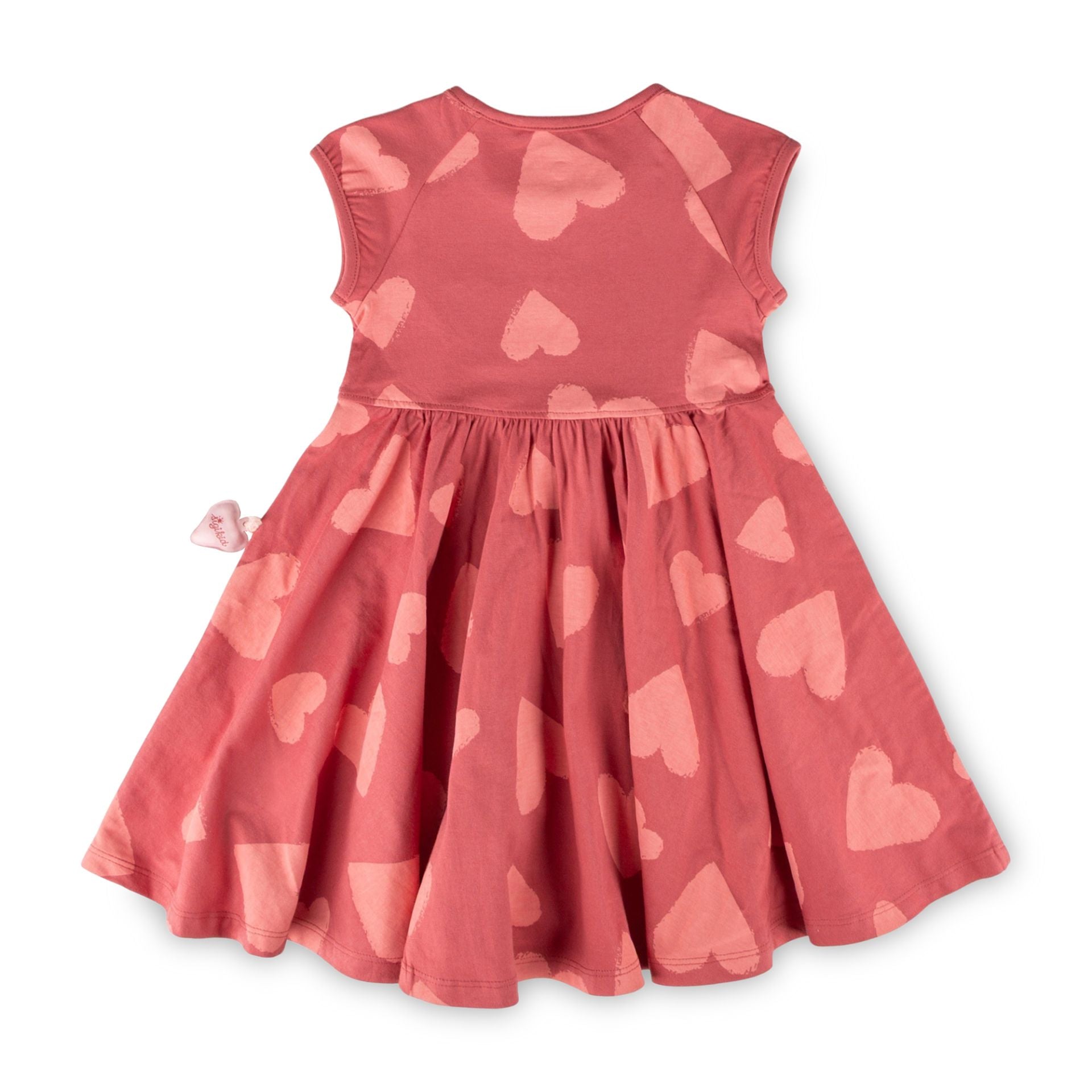 Sigikid Mini Kleid Altrosa mit Herz-Muster