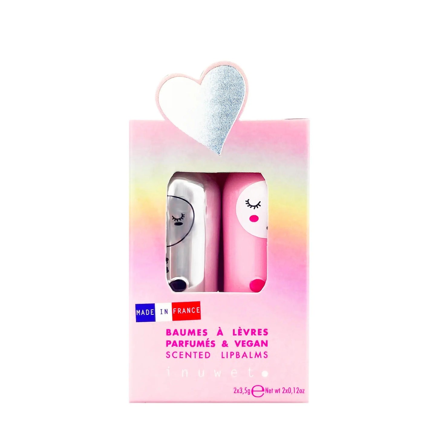 Inuwet Lipbalm Duo Erdbeere & Kokos – Vegan Mokkini Kindermode Lippenbalsam
