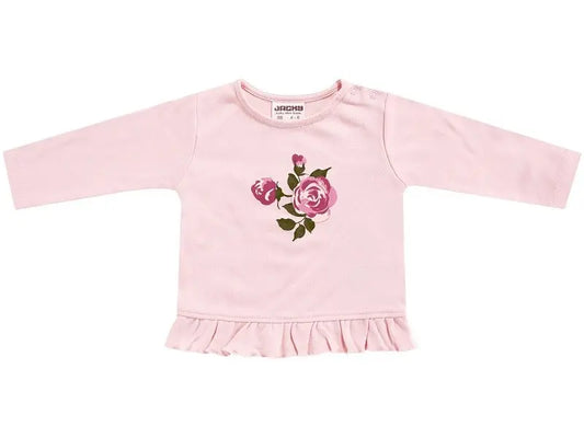 Jacky T-Shirt Langarm mit Rosen Druck-Mokkini Kindermode