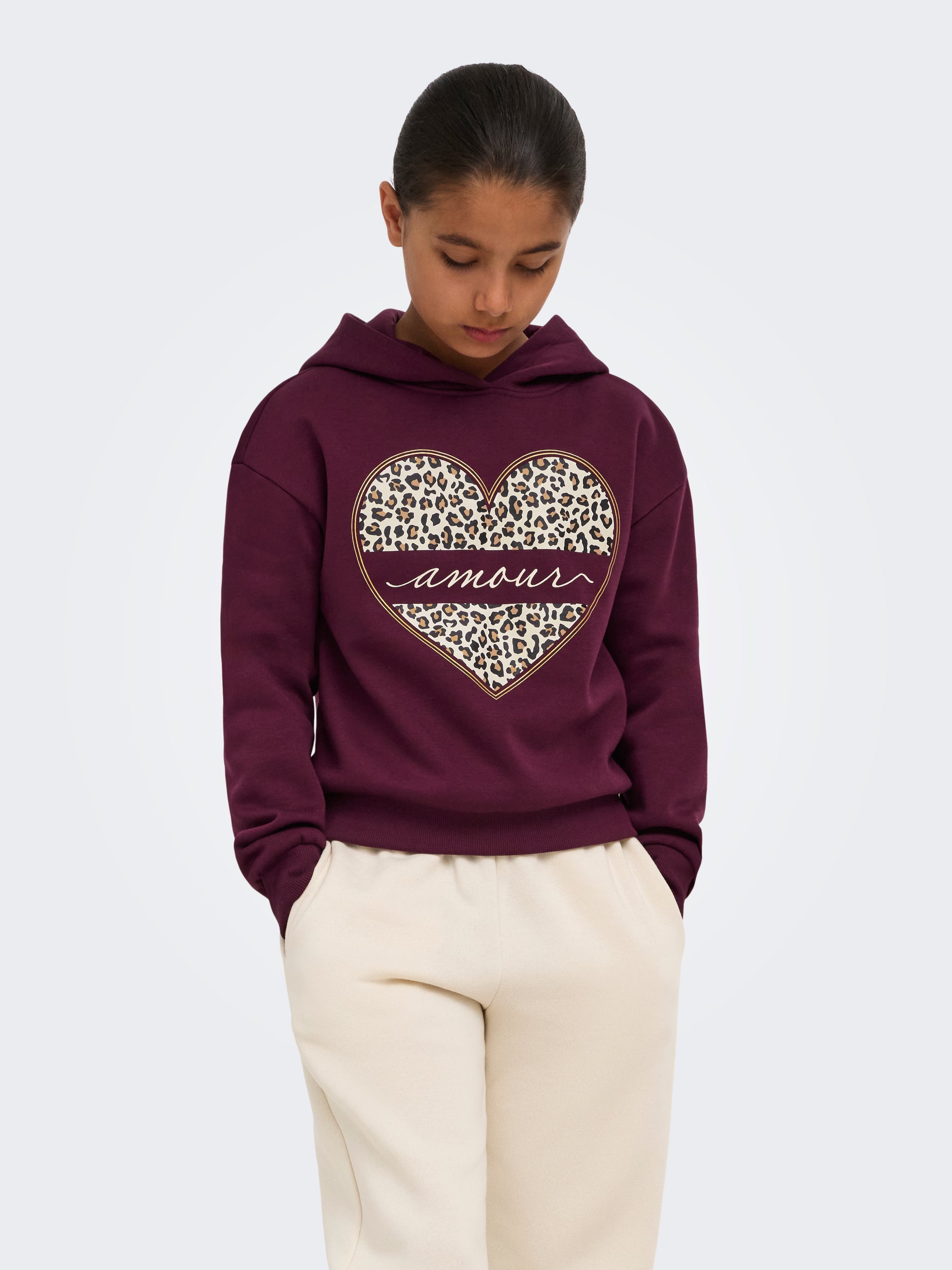 ONLY GIRLS Kapuzenpullover mit Print – Weicher Hoodie für Mädchen