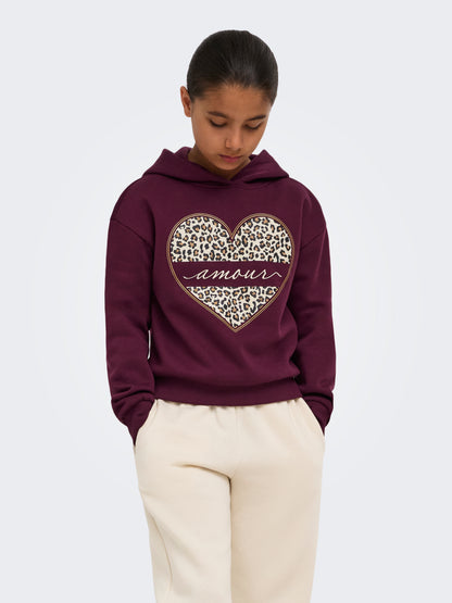 ONLY GIRLS Kapuzenpullover mit Print – Weicher Hoodie für Mädchen