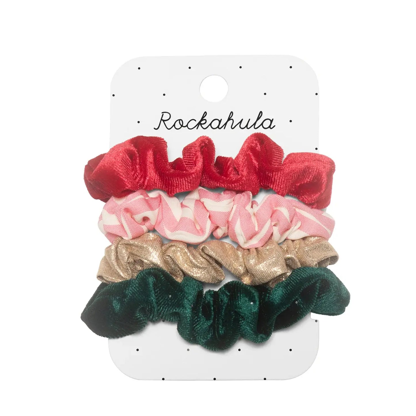 Kids Scrunchie-Set für Mädchen – Festliche Farben & Glanz