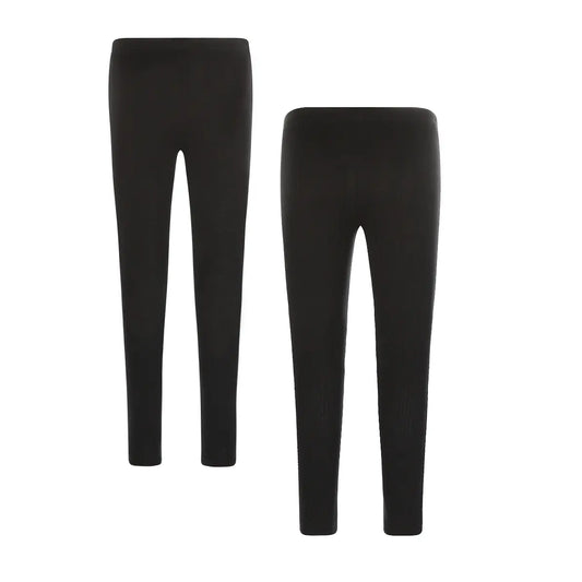 Koko Noko Mädchen-Leggings Schwarz – Bequemer Doppelpack - Leggings - Koko Noko