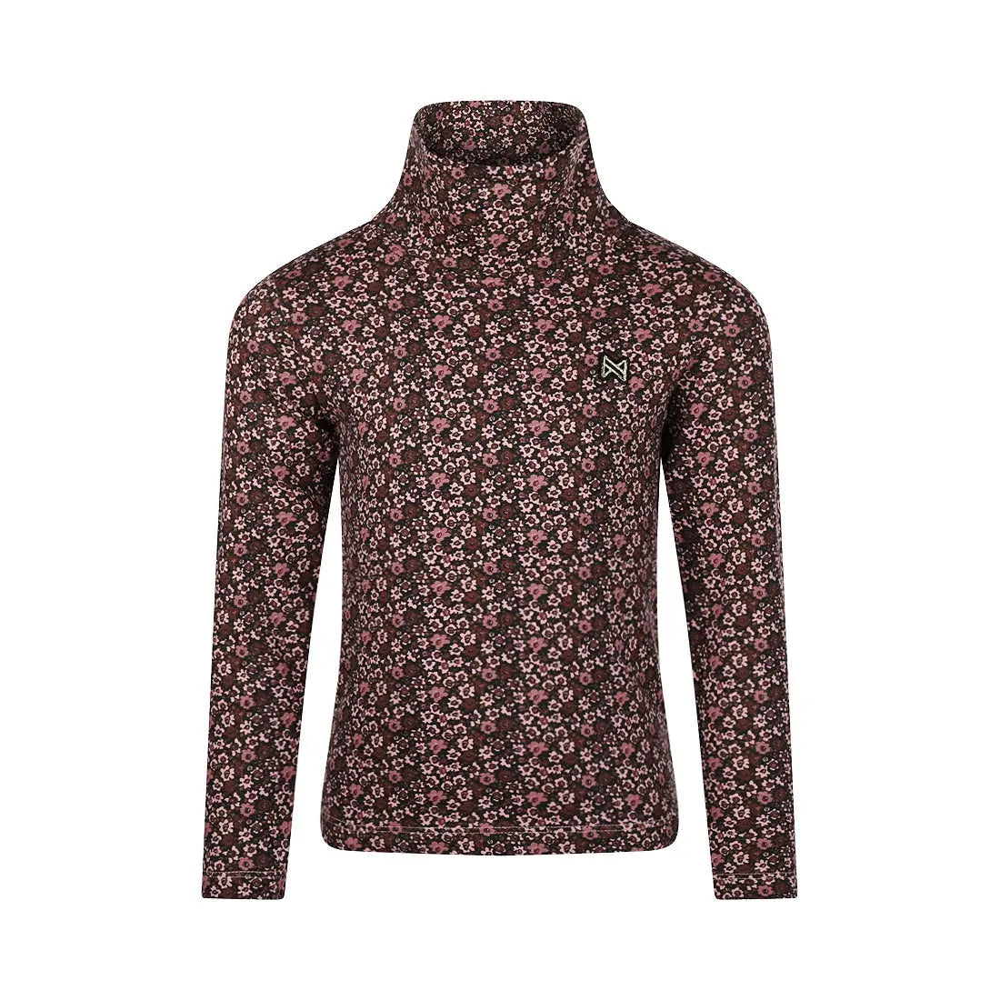 Koko Noko Rollkragen-Langarmshirt mit Blumenmuster - Langarmshirt - Koko Noko