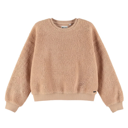 No Way Monday Mädchen Sweatshirt in Beige
