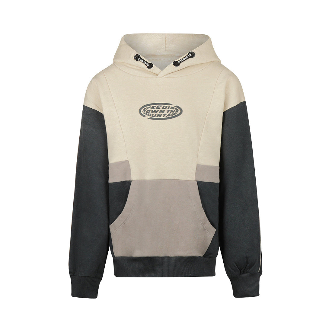 No Way Monday Jungen Kapuzenpullover Loose Fit in Haferfarben