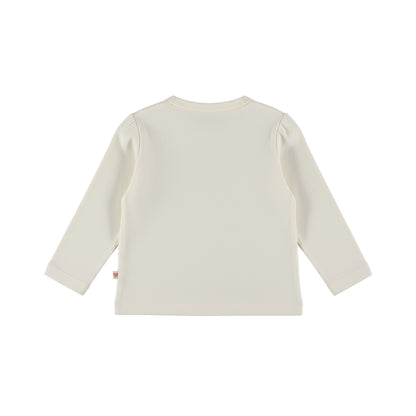 Dirkje Mädchen Langarmshirt in Cremeweiß - M60321-35_0_02