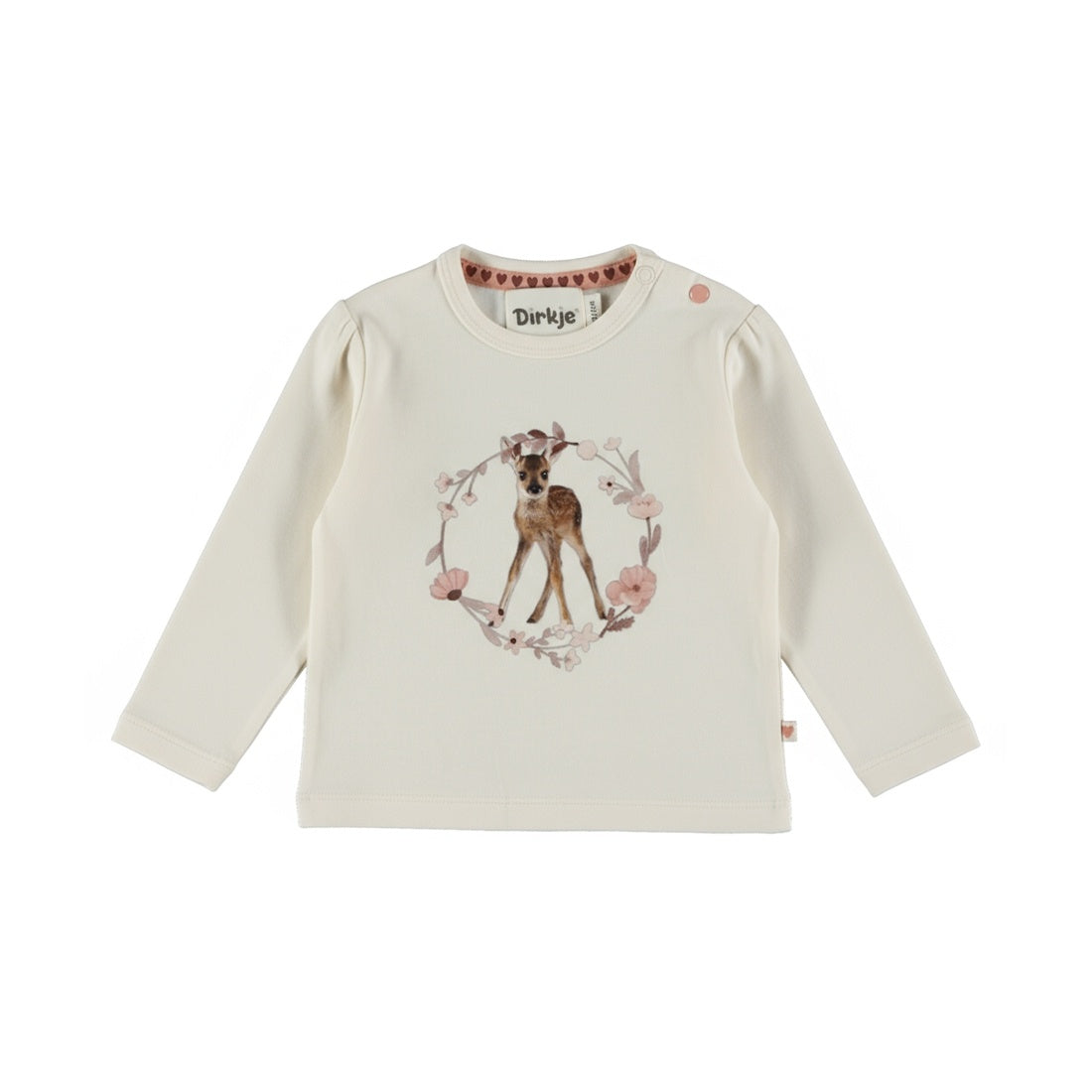 Dirkje Mädchen Langarmshirt in Cremeweiß - M60321-35_1