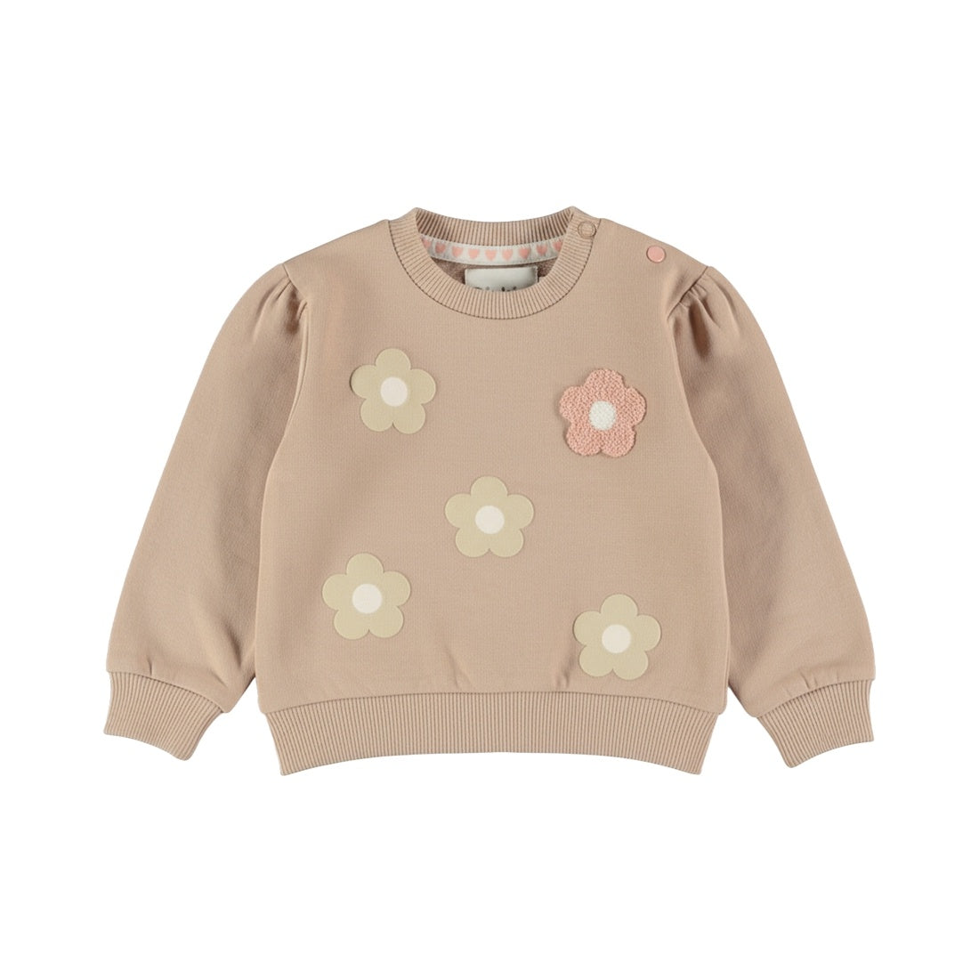 Dirkje Mädchen Sweatshirt in Taupe - M60355-35_1