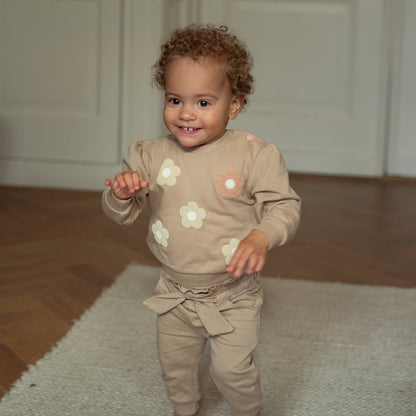 Dirkje Mädchen Jogginghose in Taupe - M60363-35_4