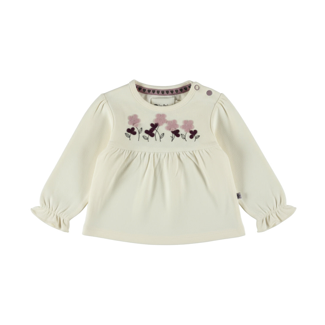 Dirkje Mädchen Langarmshirt in Cremeweiß - M60398-35_1