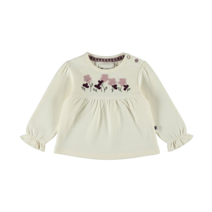 Dirkje Mädchen Langarmshirt in Cremeweiß - M60398-35_1