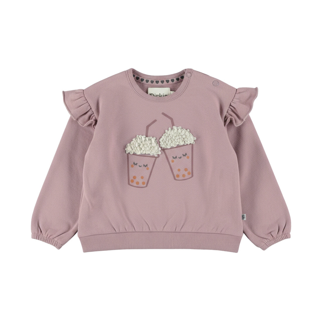 Dirkje Mädchen Sweatshirt in Beere - M60404-35_1