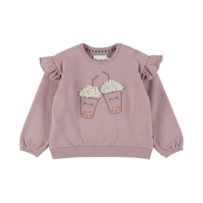 Dirkje Mädchen Sweatshirt in Beere - M60404-35_1