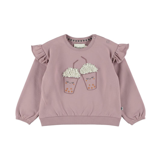 Dirkje Mädchen Sweatshirt in Beere - M60404-35_1