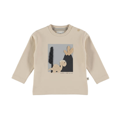 Dirkje Jungen Langarmshirt in Wollweiß - M60566-35_1
