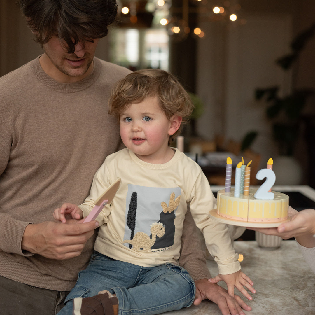 Dirkje Jungen Langarmshirt in Wollweiß - M60566-35_4