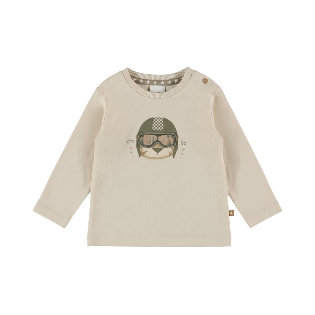 Dirkje Jungen Langarmshirt in Wollweiß - M60609-35_1