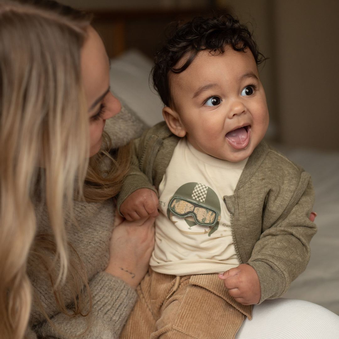 Dirkje Jungen Langarmshirt in Wollweiß - M60609-35_2
