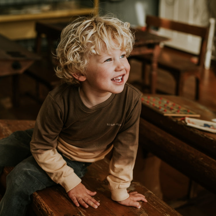 Kinder Sweatshirt Walnut – M60800-37