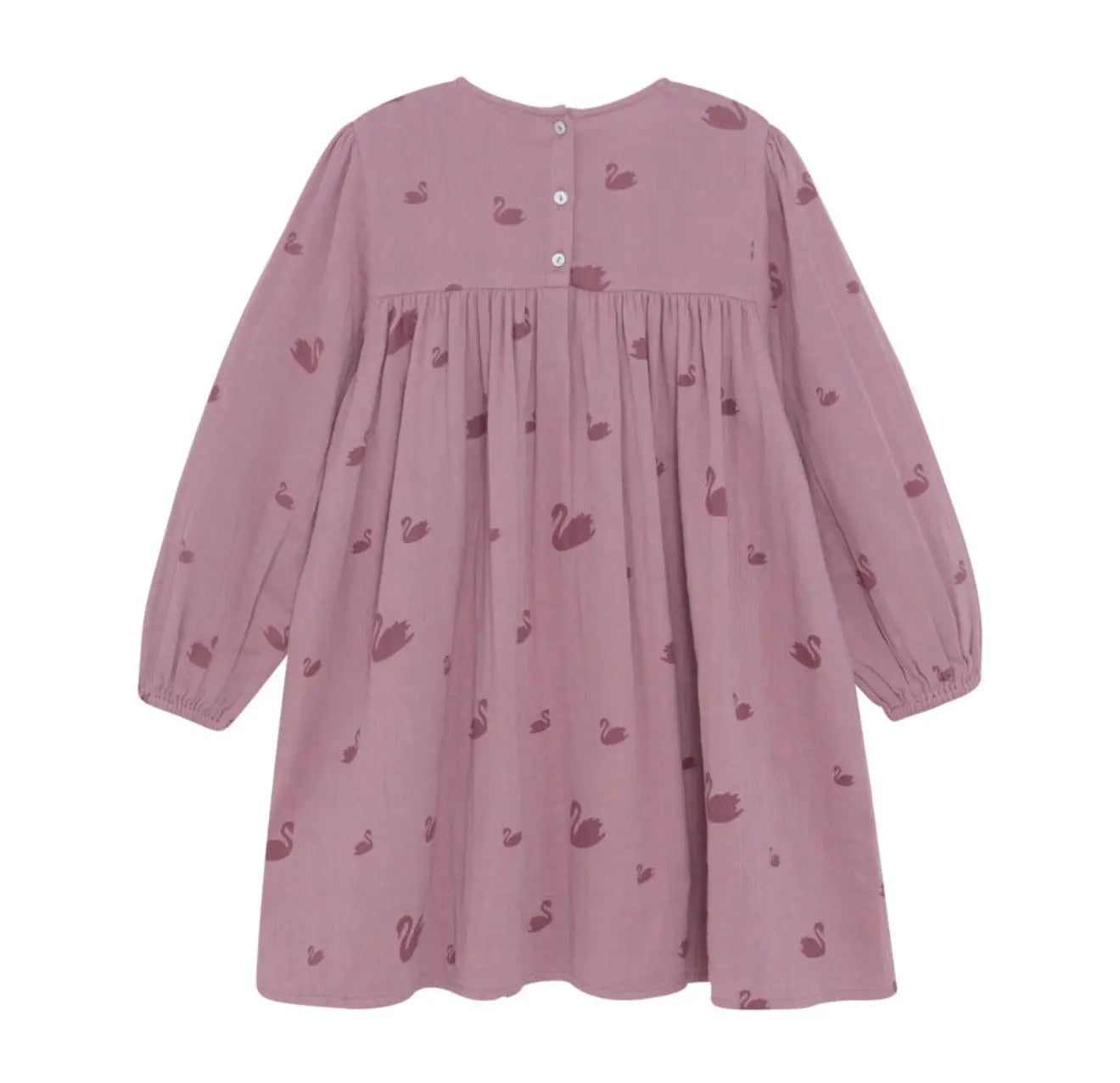 MINYMO Kinderkleid Langarm Allover-Print - Dress LS AOP Mokkini Kindermode Dress -woven