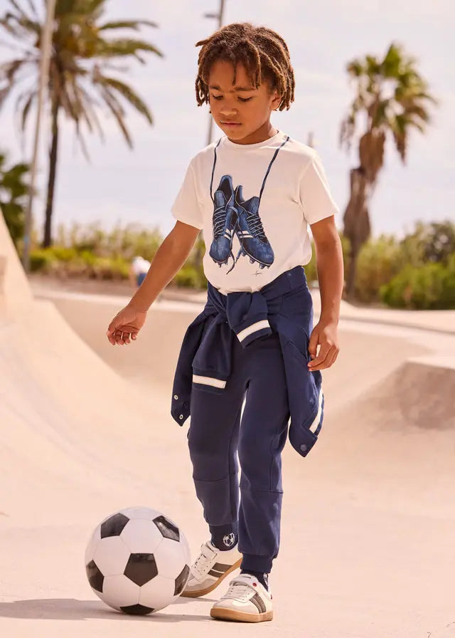 Mayoral Jungen Jogginghose Navy mit Bündchen Mokkini Kindermode Badeshorts