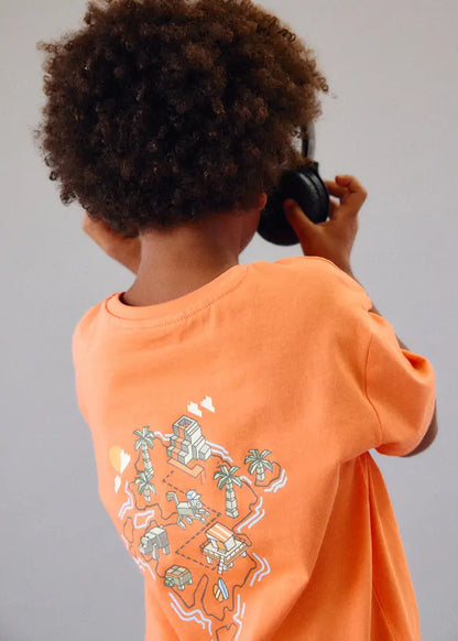 Mayoral Jungen T-Shirt Orange mit Print Mokkini Kindermode T-Shirt