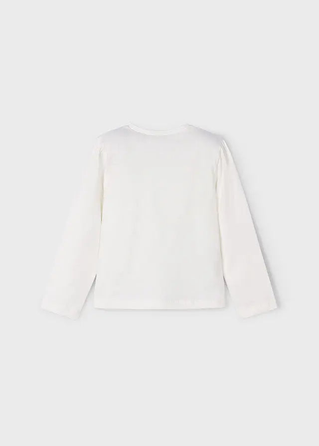 Mayoral Langarmshirt mit Freundinnen-Motiv Mokkini Kindermode T-Shirt Langarm