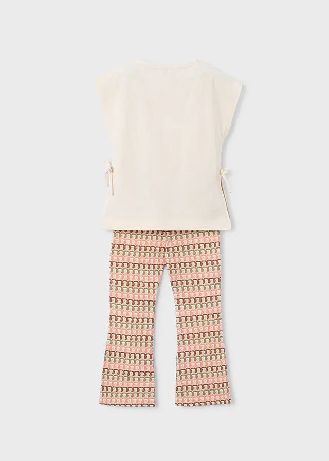 Mayoral Mädchen Set Shirt & Hose mit Blumenprint Mokkini Kindermode 2Teiler Set