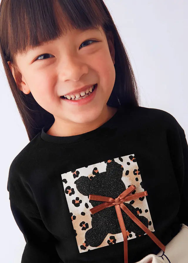 Mayoral Shirt mit Bärenmotiv Mokkini Kindermode T-Shirt Langarm